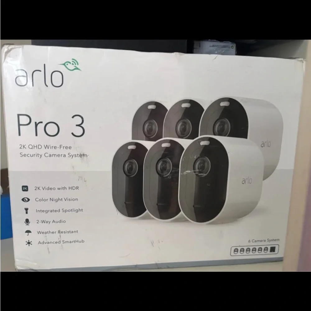 Pro 3 White Security Camera System
